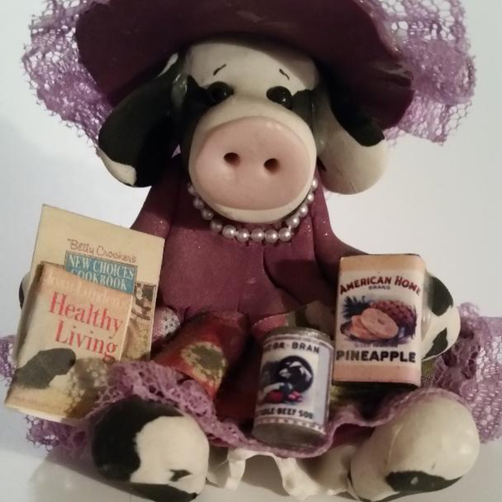 Colorful Clay Cow